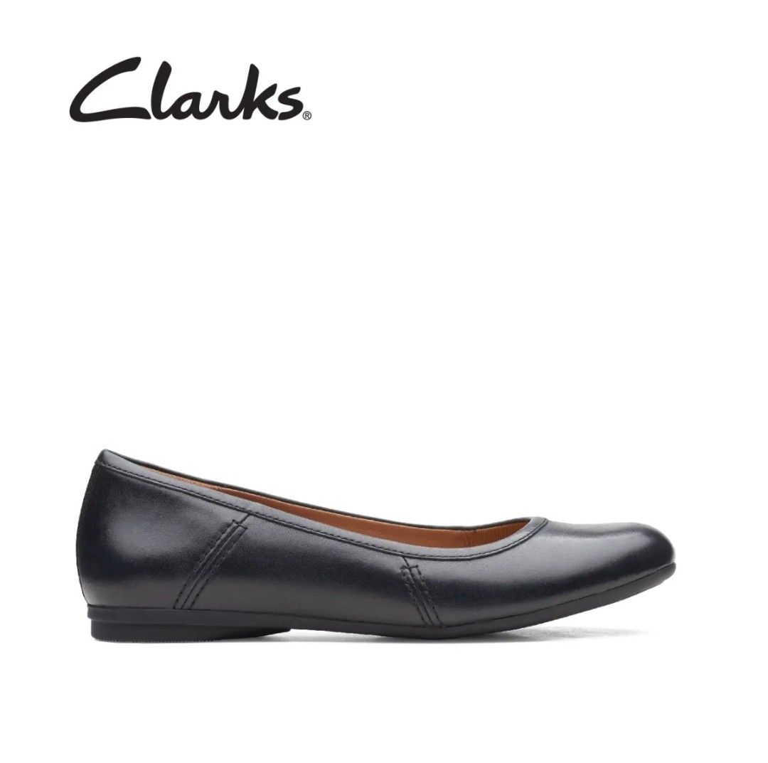 Clarks Genuine Leather Flats Women s Fashion Footwear Flats on
