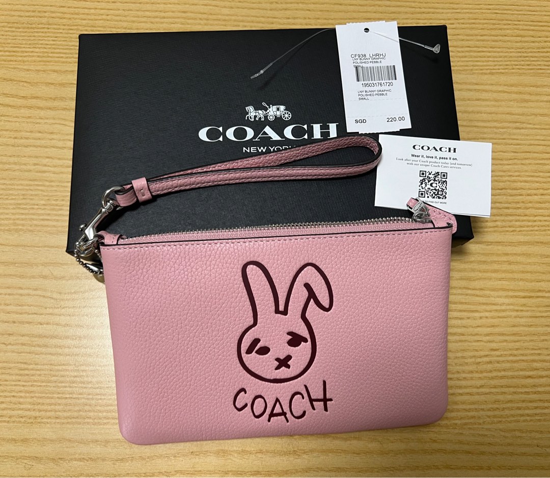 Coach rabbit wallet new arrivals