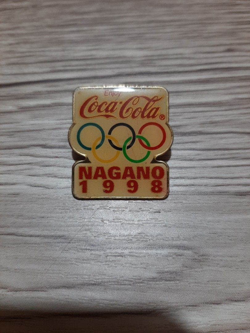 Nagano 1998 Olympics Games Coca Cola Original Pin Badge