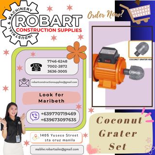 Buy Online Gitachi electric slow speed coconut grater 120V,250w, 200 RPM -   1106508