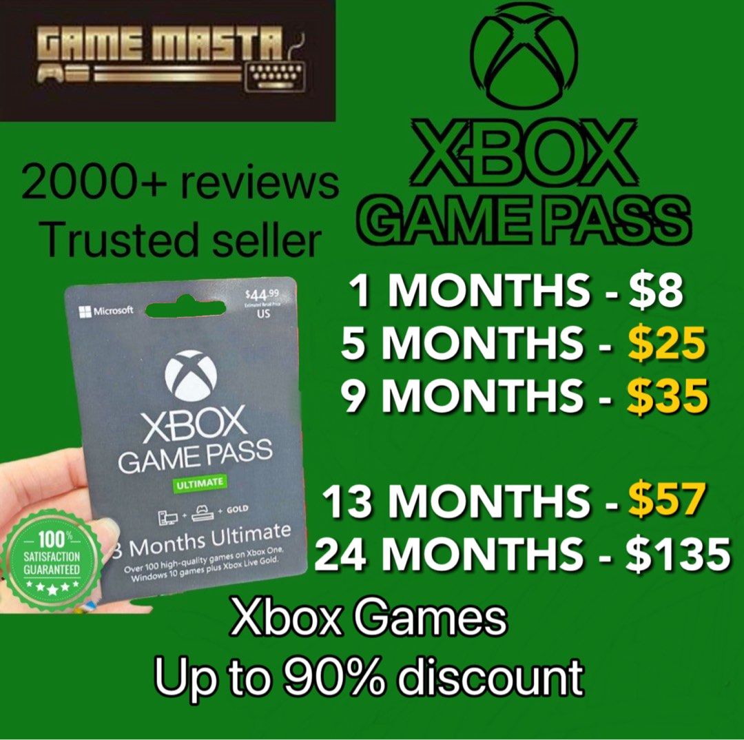 Xbox Game Pass Ultimate 4 months 3 Years XGPU Xbox one Gold