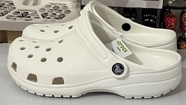 White crocs shop mens shoes