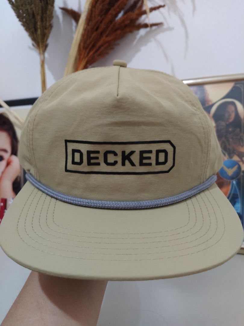 Decked Nylon Rope Hat (Category: Caps & Hats) located in Pasay City. Submitted by capnmoore (Listing ID 1268215516, Image 1). Description: Decked Nylon Rope Hat Brand New Payment BPI/Gcash Shipping thru LBC Lalamove for nearby areas.