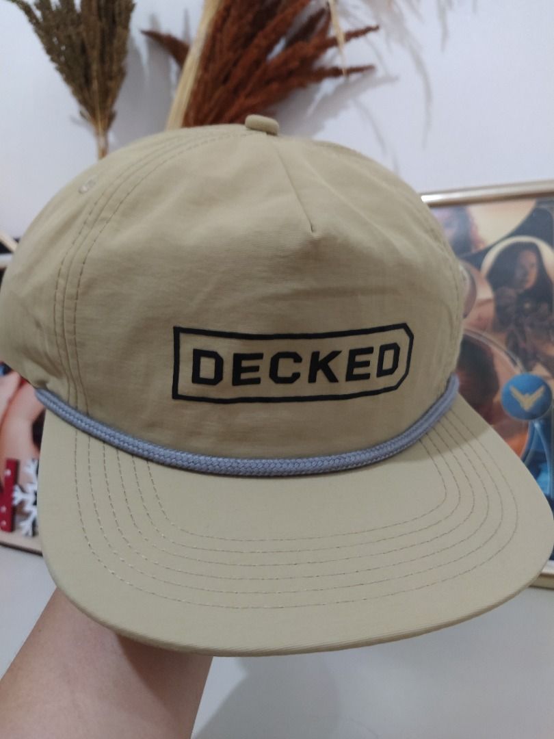 Decked Nylon Rope Hat (Category: Caps & Hats) located in Pasay City. Submitted by capnmoore (Listing ID 1268215516, Image 2). Description: Decked Nylon Rope Hat Brand New Payment BPI/Gcash Shipping thru LBC Lalamove for nearby areas.