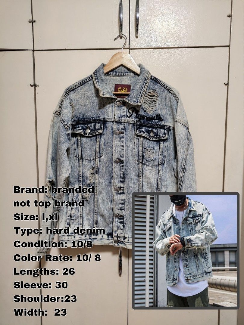 Size 26 denim jacket online
