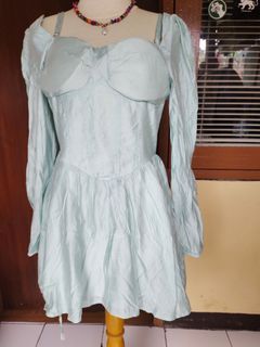 Dress Kiyowo lengan balon
