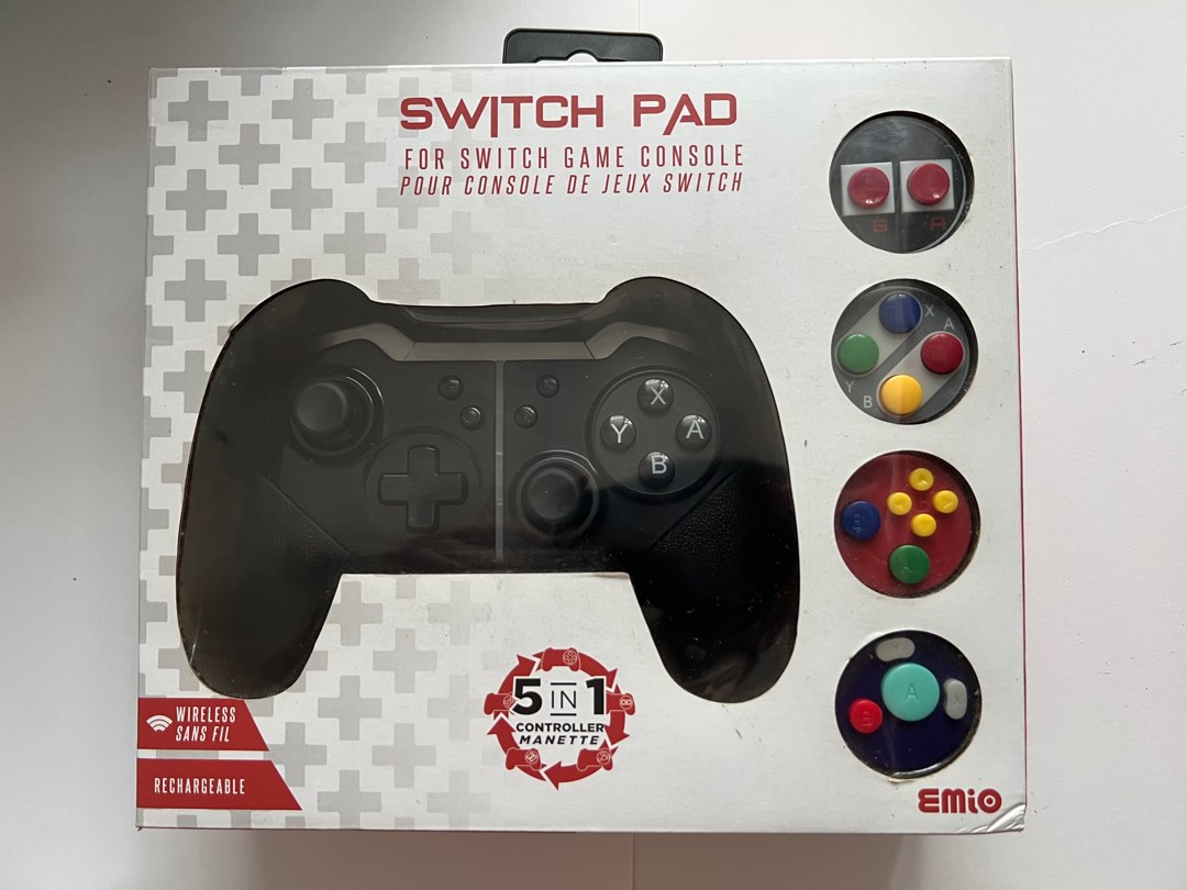 Emio Switch Pad 5 in 1 Nintendo Switch Controller, Video Gaming, Gaming Accessories, Controllers