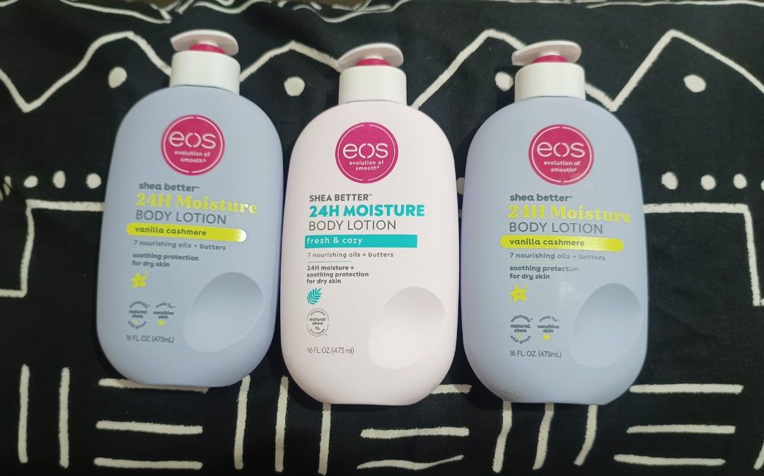 EOS Lotion Vanilla Cashmere and Fresh and Cozy, Beauty & Personal Care, Bath & Body, Body Care