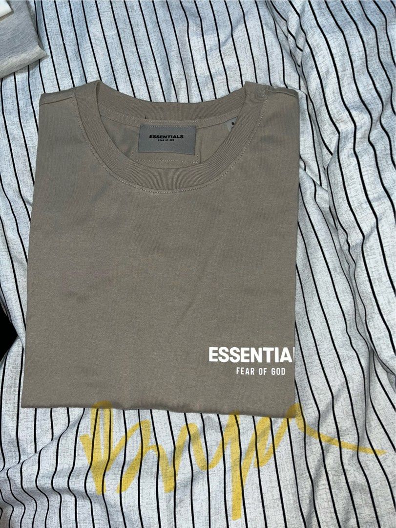 essentials tee core collection tan, Men's Fashion, Tops & Sets, Tshirts ...