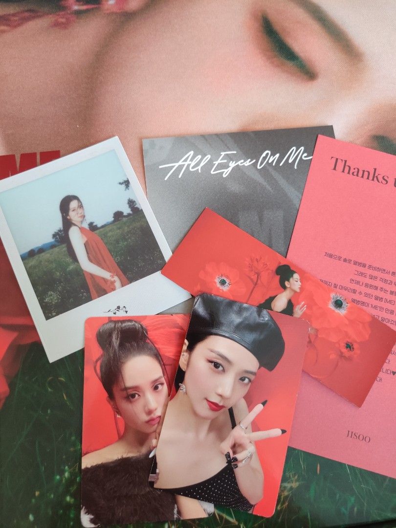FIRST PRESS Jisoo Me Album RED VER. (Category: CDs & DVDs) located in Las Pinas. Submitted by cc.declutter (Listing ID 1268178630, Image 1). Description: jisoo me album - red ver. NO POB mop: gcash, maya, or bpi mod: j&t, ggx, or sdd loc: las piñas.