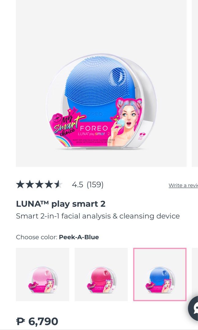 Foreo LUNA play smart 2 (Category: Face Care) located in Taguig. Submitted by sourcedbym (Listing ID 1268137829, Image 1). Description: Brand new!! Retail is almost 7K plus shipping and tax Great christmas gift #foreo #facecare #exfoliator.