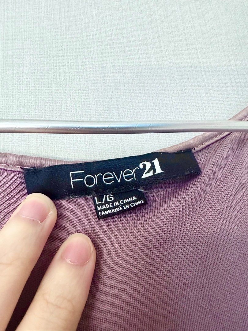 Forever 21 Christmas New Year Purple top Chiffon Women s