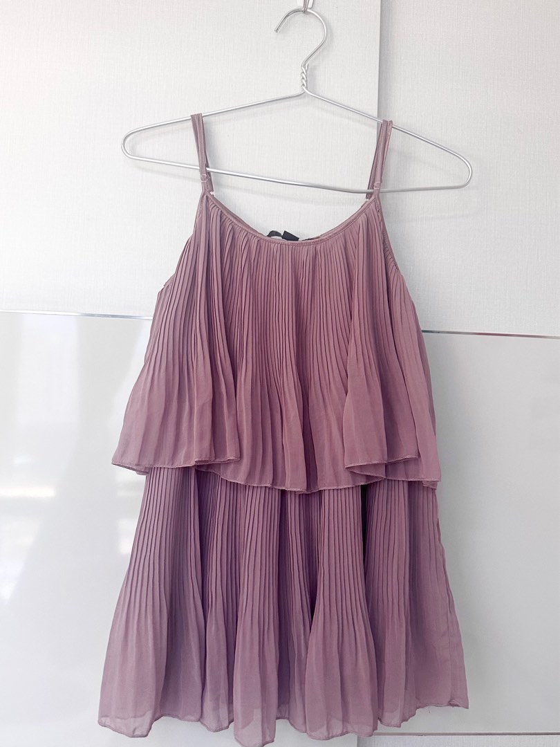 Forever 21 Christmas New Year Purple top Chiffon Women s