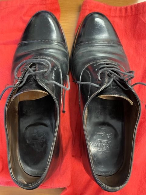FS Shell Cordovan Horse Leather UK 7 Black 732 Forest Oxford