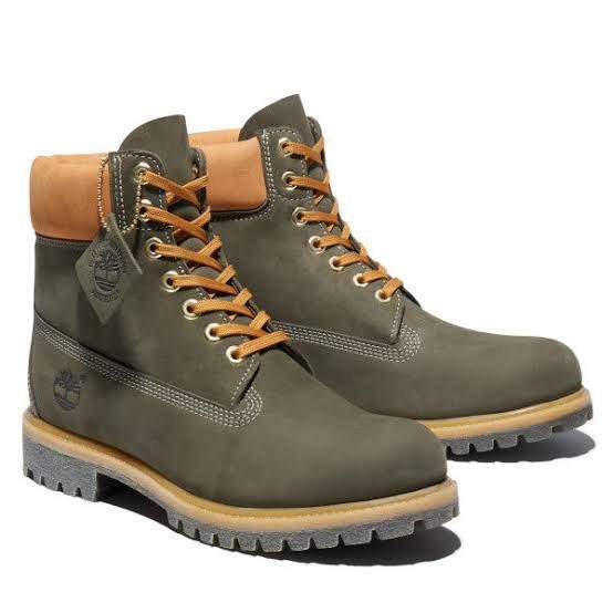 Green nubuck deals timberlands