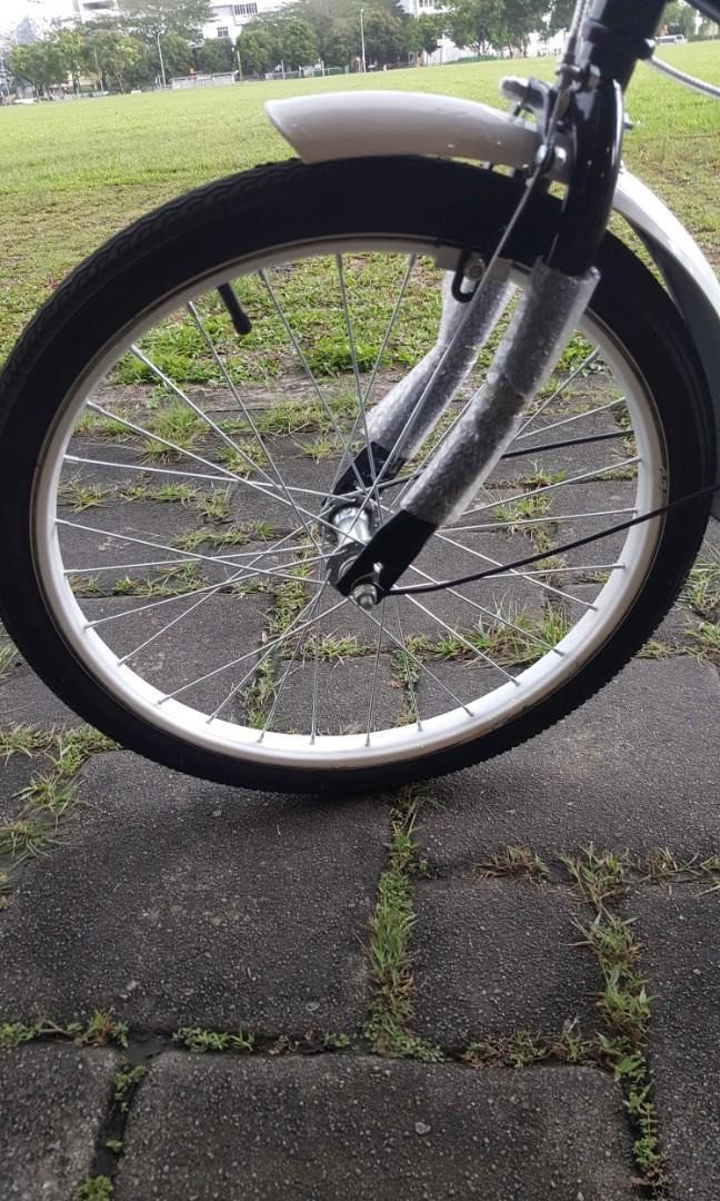 Gemeit White Foldable Bicycle Sports Equipment Bicycles Parts