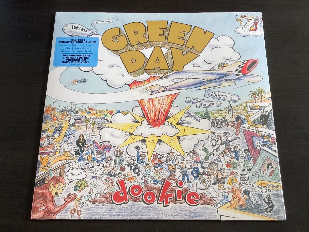 Green Day Dookie LP 33⅓rpm, Hobbies & Toys, Music & Media, Vinyls on