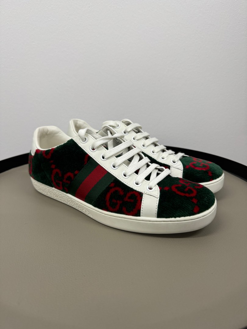 GUCCI CORDUROY JUMBO GG ACE SNEAKER Luxury Sneakers Footwear