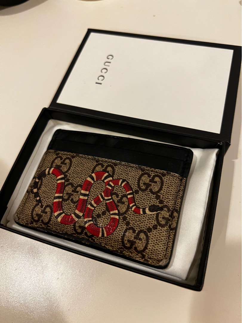 GUCCI Snake cardholder, Luxury, Bags & Wallets on Carousell