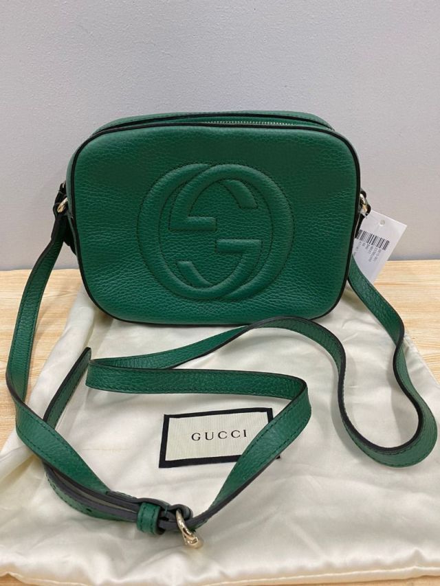 Gucci soho disco cheap bag emerald green