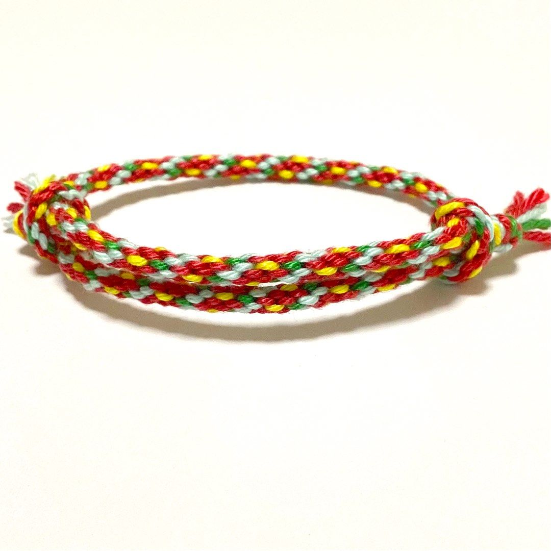 Red cotton bracelet shop