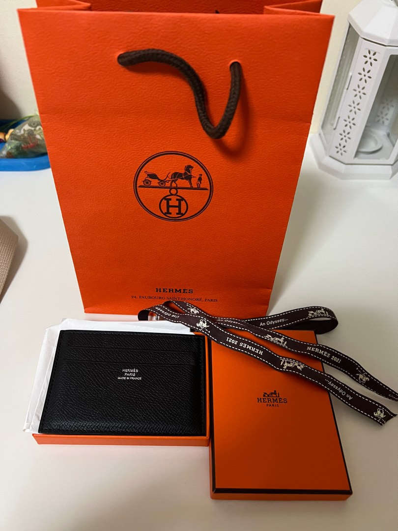 Hermes card holder, Luxury, Bags & Wallets on Carousell