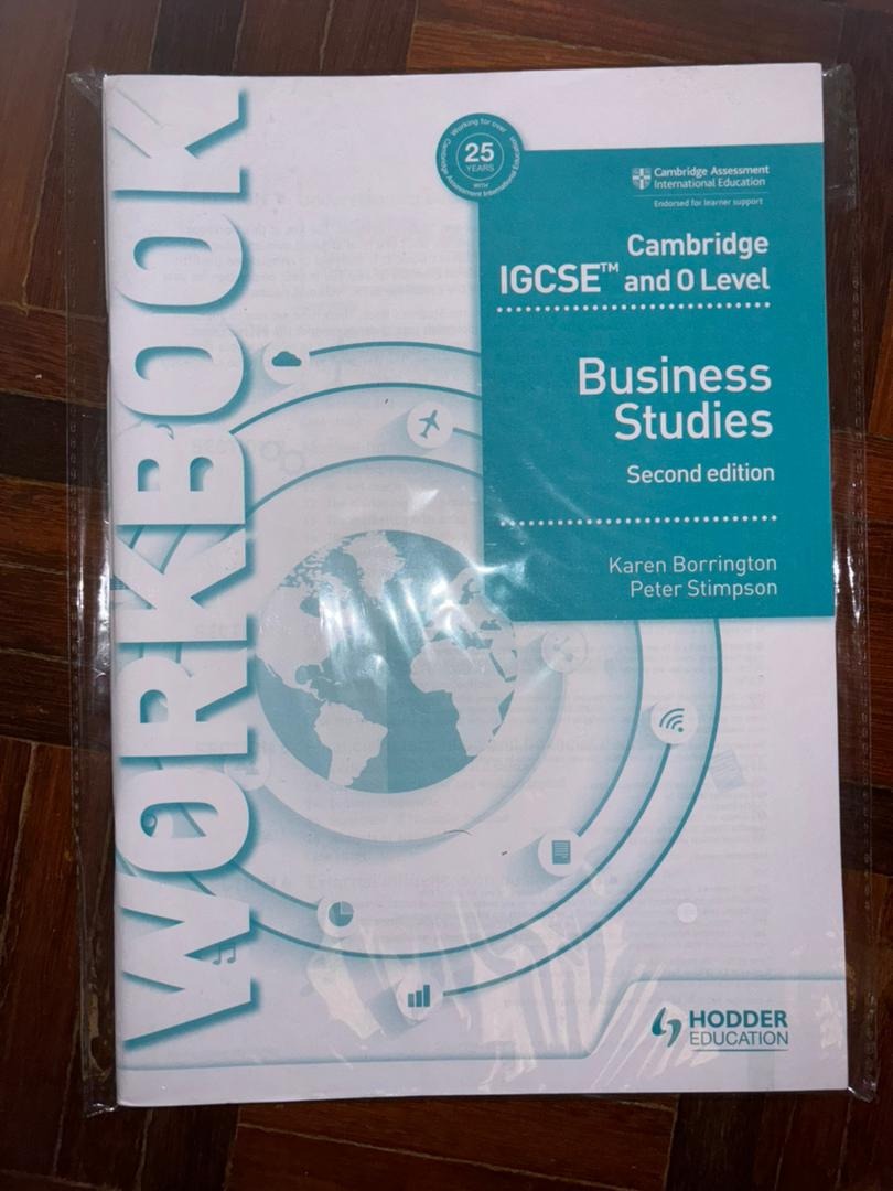 HODDER EDUCATION Cambridge IGCSE and O Level Business Studies Workbook