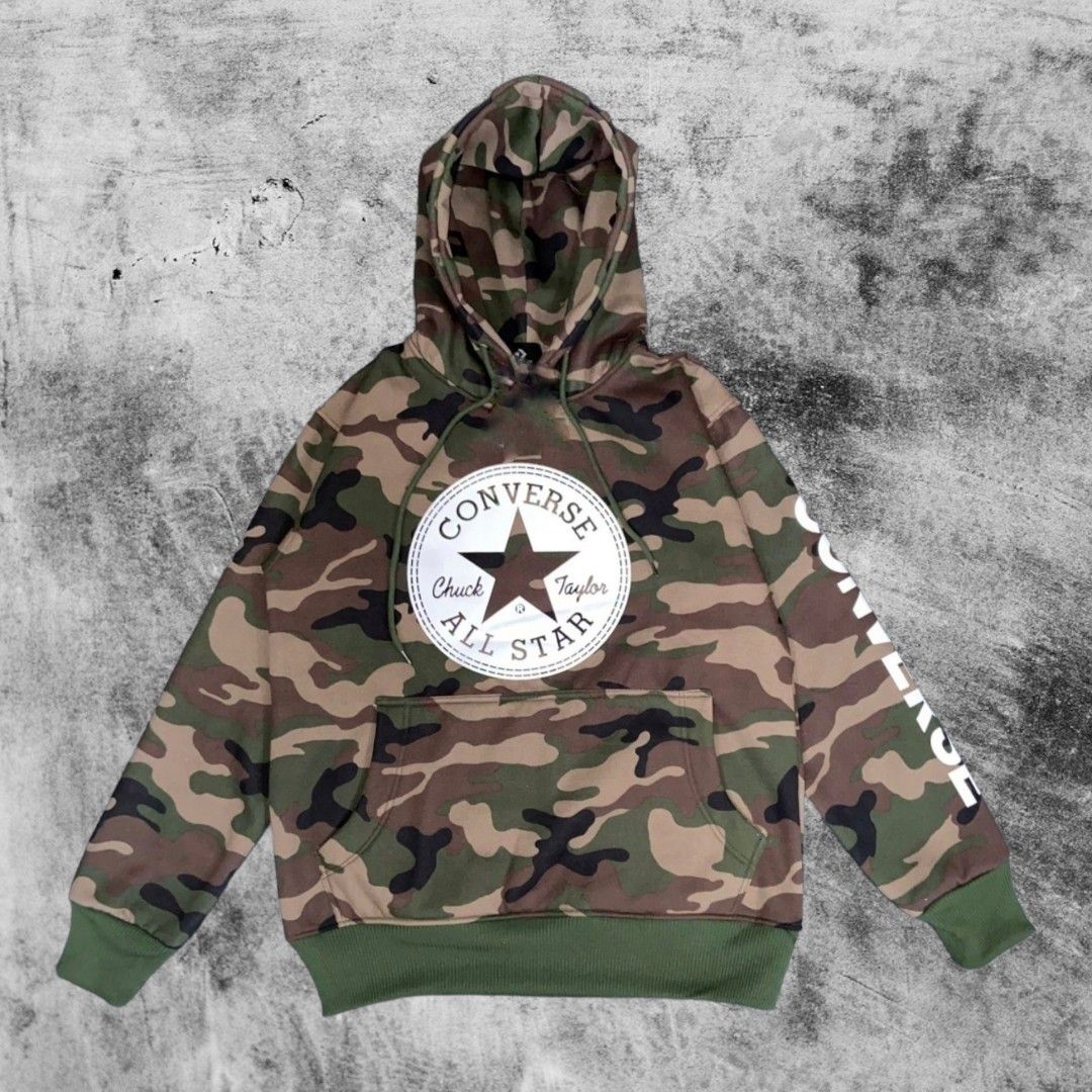 Converse camo hoodie hotsell