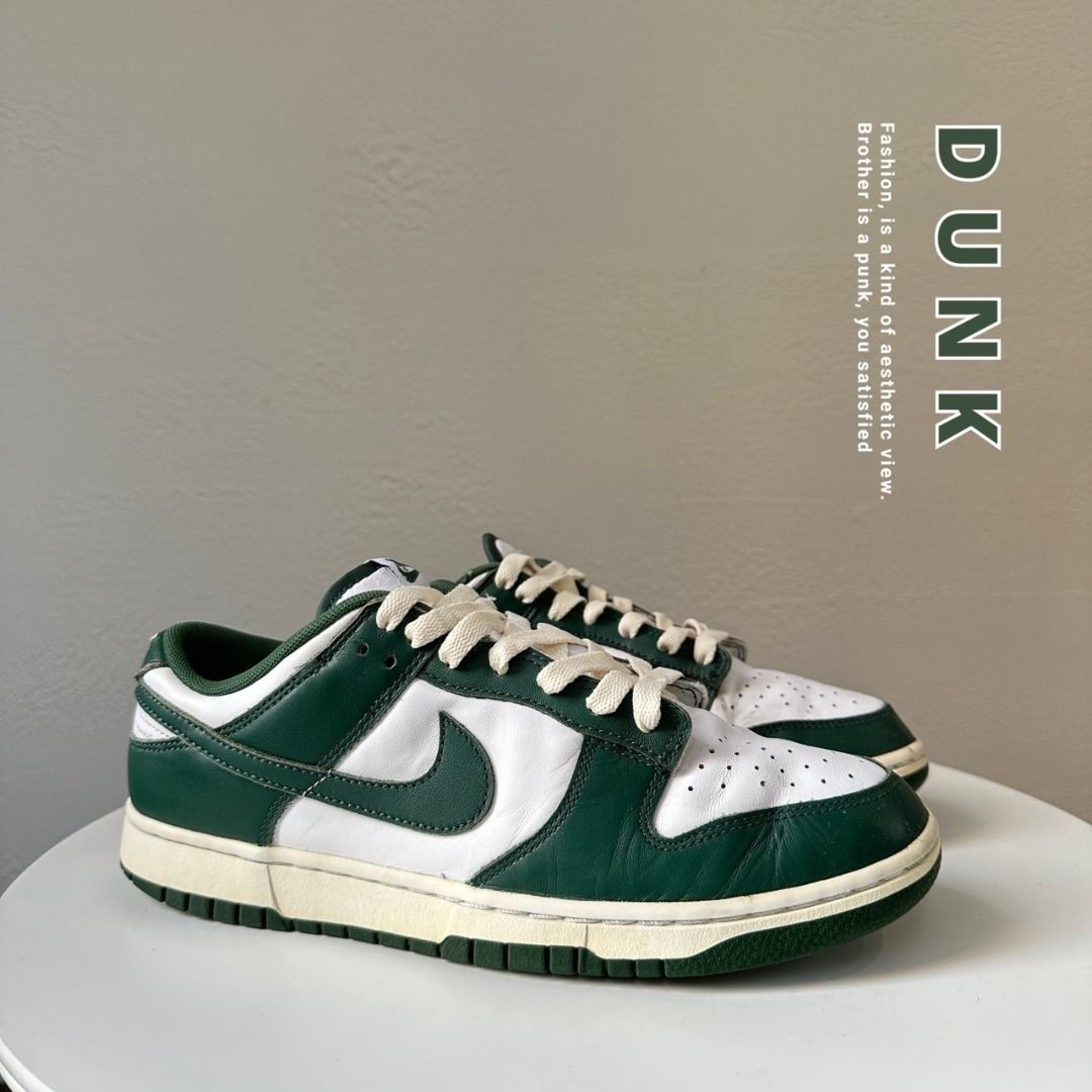 HYC] NIKE DUNK LOW TEAM GREEN 白綠蛋殼明星同款US9.5 DD1391-101 裸