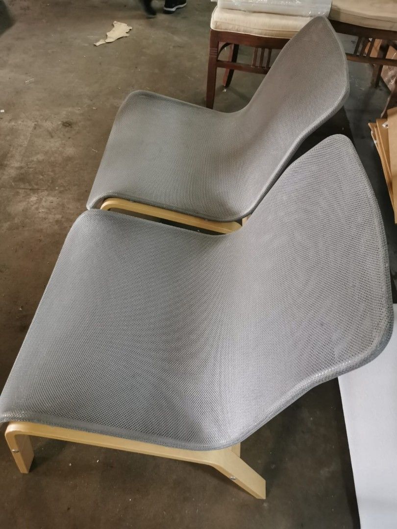 Ikea grey mesh chair, Furniture & Home Living, Furniture, Chairs on