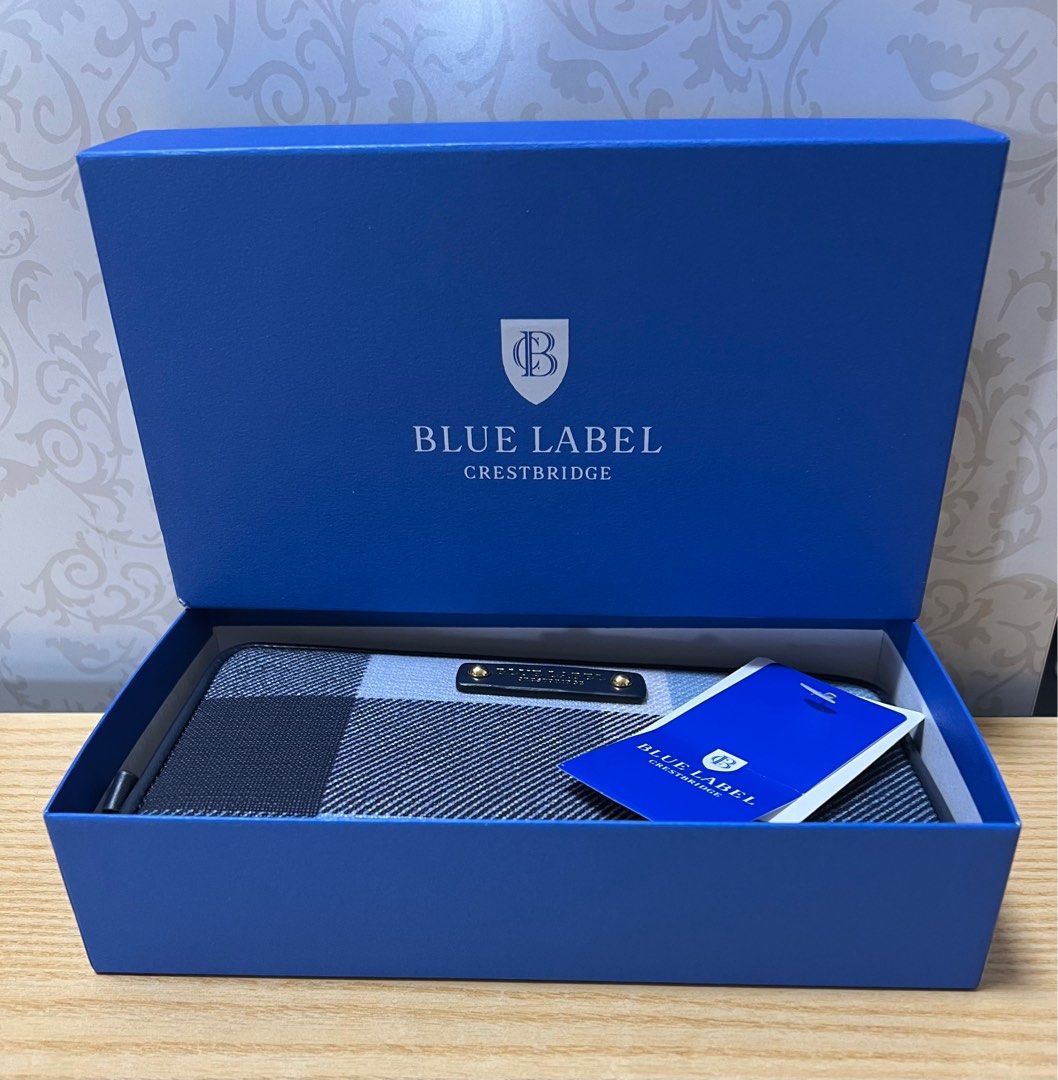 Blue Label Crestbridge Long Wallet, Luxury, Bags & Wallets on