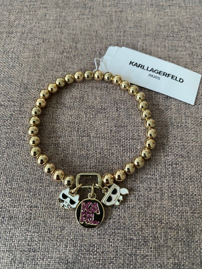 Gold tone clearance charm bracelet