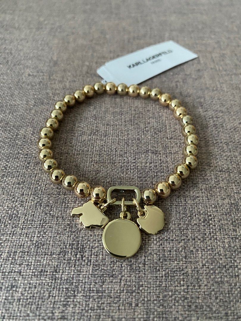 Gold tone clearance charm bracelet