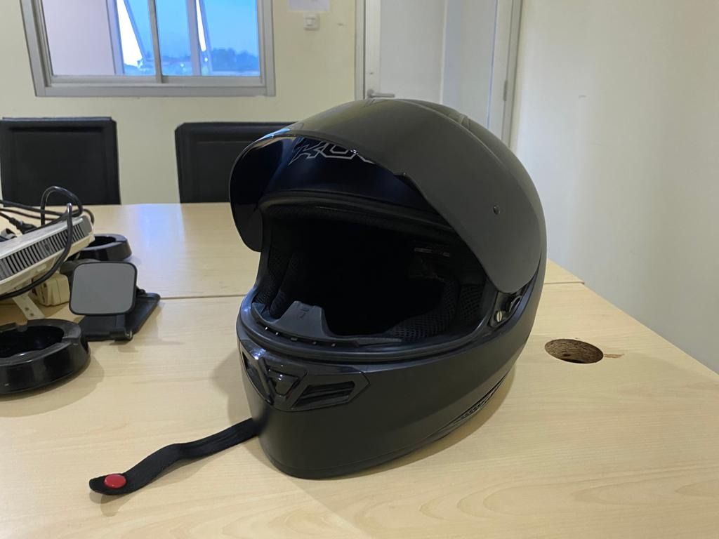 KBC Full Face Helm KBC VK Solid Black Doff Matte Size XL