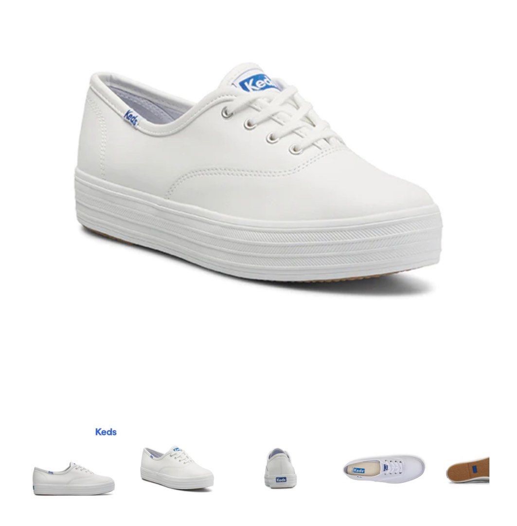 White keds hot sale platform