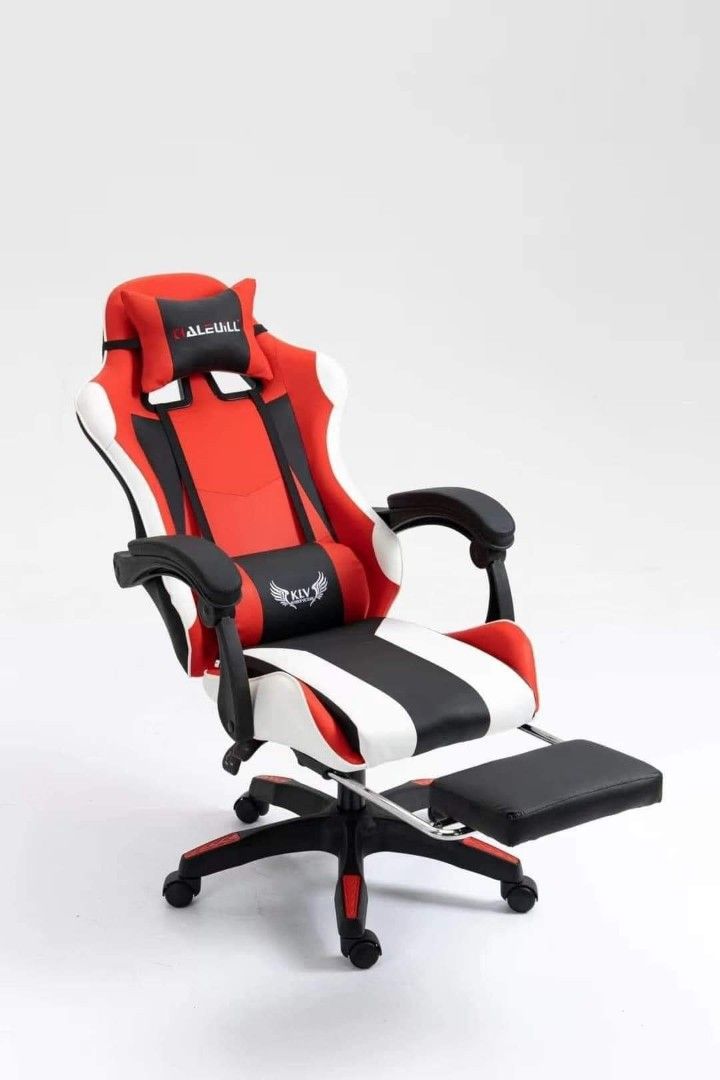 KLV GAMING CHAIR PREMIUM VERSION OR VERSION 2 with Recline and foot rest