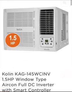 Kolin Full DC Inverter (window type) 1.5HP