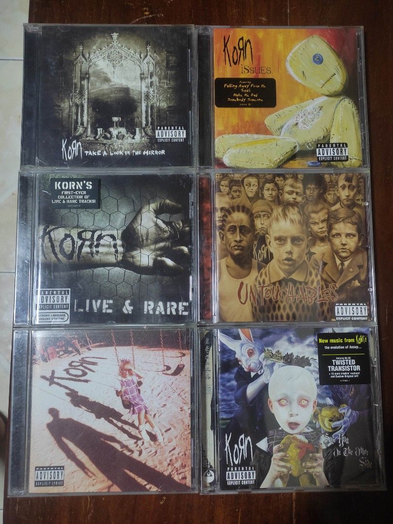 KORN CD ALBUM SET (Category: CDs & DVDs) located in Tayabas. Submitted by edszxu (Listing ID 1268307760, Image 1). Description: selling my Korn Cds as SET good for collections price 3000.