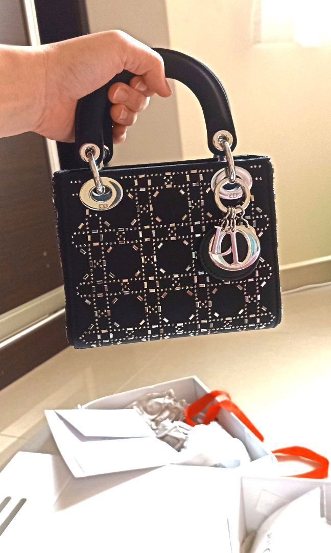 Lady Dior Swarovski bag Luxury Bags Wallets on Carousell