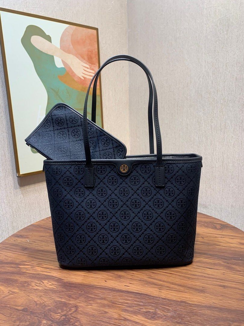 Tory burch tote discount bag with zipper
