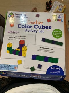 Mathlink Cubes Kindergarten Math Activity Set: Fantasticals! - LER9331, Learning Resources