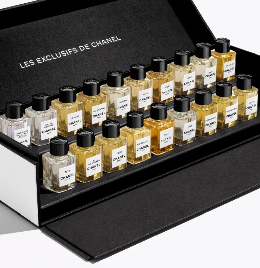 Chanel限量版Discovery set LES EXCLUSIFS DE CHANEL 19x4ml, 美容＆個人護理, 健康及美容-  香水＆香體噴霧- Carousell