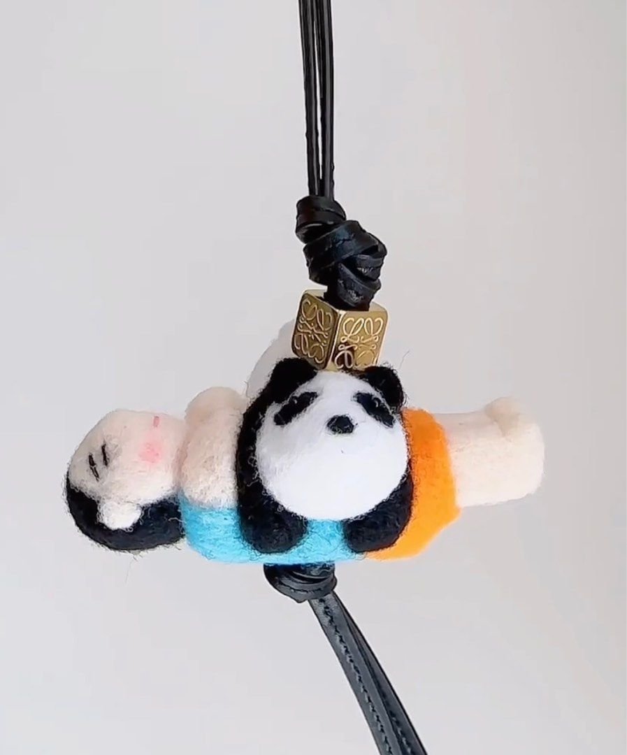 Mcm panda keychain best sale