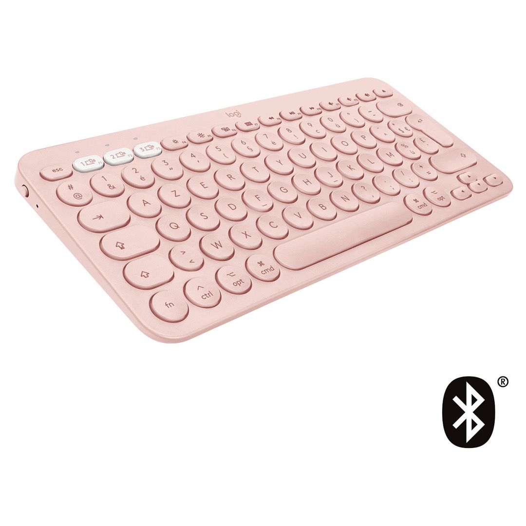 Logitech K380 Multi-Device Bluetooth Keyboard [Rose], Computers & Tech ...
