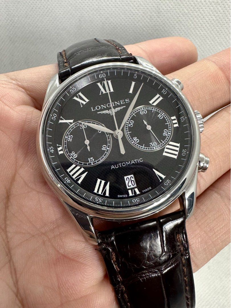 Longines master store collection black