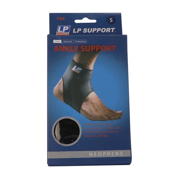 LP SUPPORT ANKLE SUPPORT - OLYMPIC VILLAGE UNITED (Category: Braces, Support & Protection) located in Quezon City. Submitted by olympicvillageecommerce (Listing ID 1268213490, Image 1). Description: Product details: This high quality neoprene ankle support provides support and compression to weak ankle joints, while helping to reduce swelling and stiffness after injury. The open toe and heel design allows full range of movement, and the stretch f