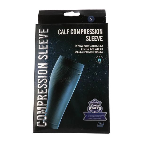 LP SUPPORT CALF COMPRESSION SLEEVE - OLYMPIC VILLAGE UNITED (Category: Braces, Support & Protection) located in Quezon City. Submitted by olympicvillageecommerce (Listing ID 1268215037, Image 1). Description: Product details: Unique curved shape fitting the calf muscle smoothly PowerFit in silver band provides better support High elasticity of Lycra fabric provides better comfort.