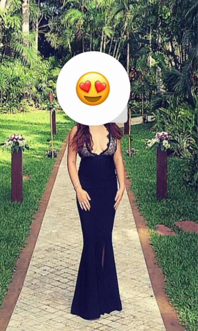 Elegant Black maxi dress Women s Fashion Dresses Sets Evening