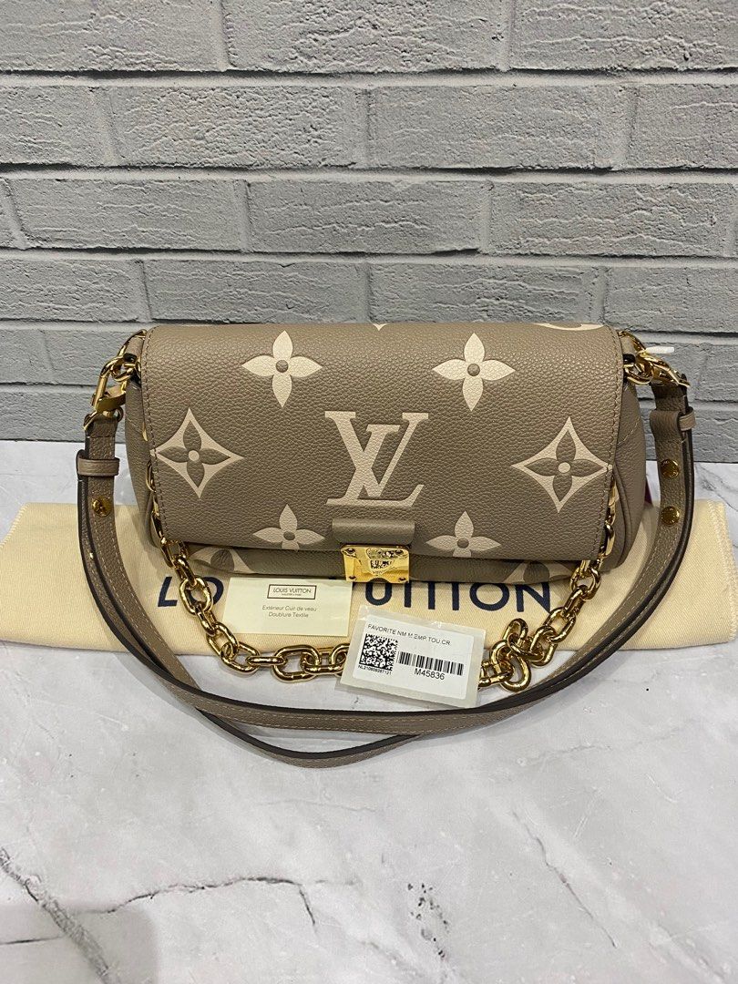 LV Favorite bicolor monogram GHW chip Size 23x13x9 PS 60 Dustbag - Main Image