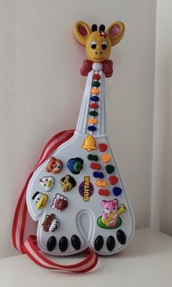 Mainan Gitar anak nyala bunyi electronic toys